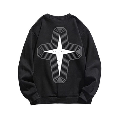 European And American High Street Long Sleeve Letter Printing