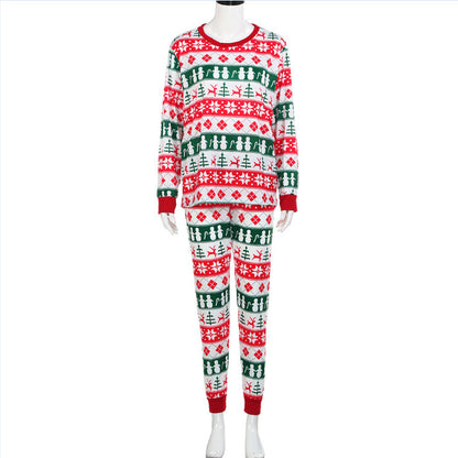 Christmas Long-sleeved Print Home Parent-child Outfit