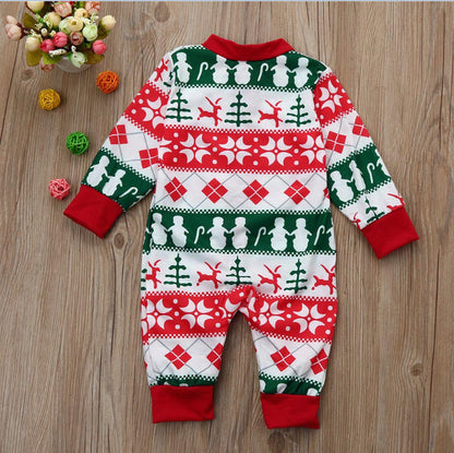 Christmas Long-sleeved Print Home Parent-child Outfit