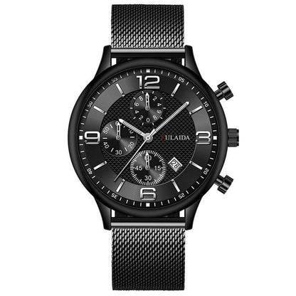 Mesh Strap Calendar Quartz Simple Casual All-match Men's Watch