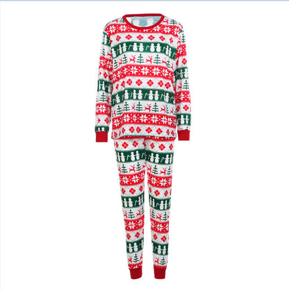 Christmas Long-sleeved Print Home Parent-child Outfit